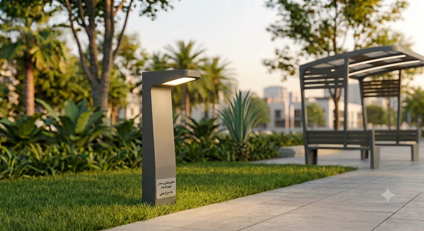 پایه چراغ چمنی